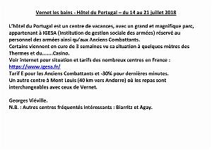 1 VERNET LES BAINS - PYRENEES ORIENTALES - HOTEL DU PORTUGAL(0)